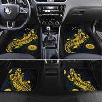 Personalized Solomon Islands Independence Anniversary Car Mats Crocodile Mix Tapa LT7 Set 4pcs Colorful - Polynesian Pride