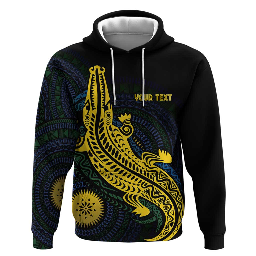 Personalized Solomon Islands Independence Anniversary Hoodie Crocodile Mix Tapa LT7 Pullover Hoodie Colorful - Polynesian Pride