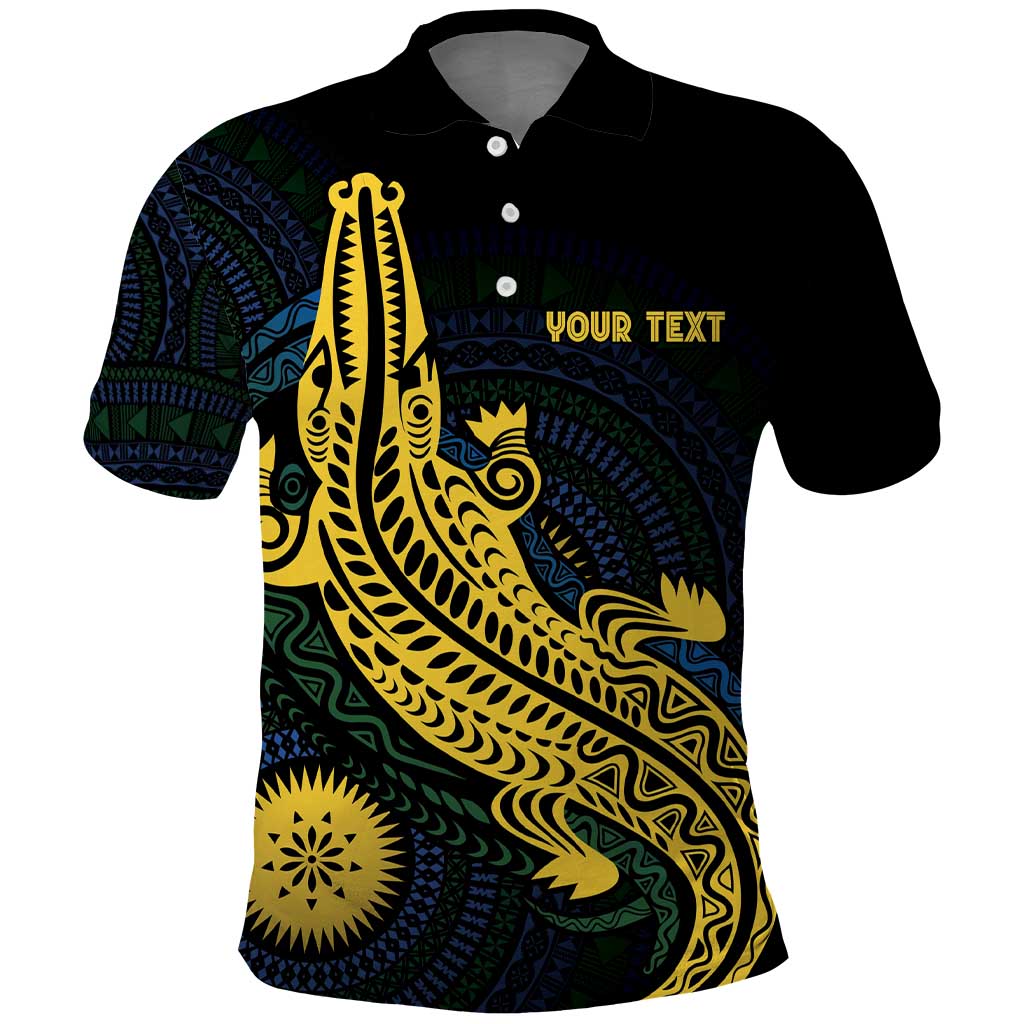 Personalized Solomon Islands Independence Anniversary Polo Shirt Crocodile Mix Tapa LT7 Colorful - Polynesian Pride