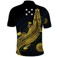 Personalized Solomon Islands Independence Anniversary Polo Shirt Crocodile Mix Tapa LT7 - Polynesian Pride