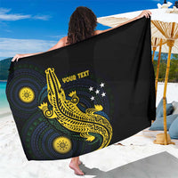 Personalized Solomon Islands Independence Anniversary Sarong Crocodile Mix Tapa LT7 One Size 44 x 66 inches Colorful - Polynesian Pride
