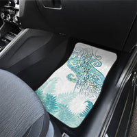 Aotearoa Maori Koru Curves Car Mats Mossy Paua Shell LT7 - Polynesian Pride