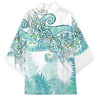 Aotearoa Maori Koru Curves Kimono Mossy Paua Shell LT7 - Polynesian Pride