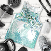 Aotearoa Maori Koru Curves Men Tank Top Mossy Paua Shell LT7 - Polynesian Pride