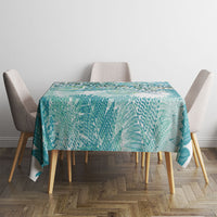 Aotearoa Maori Koru Curves Tablecloth Mossy Paua Shell LT7 - Polynesian Pride