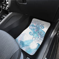 Aotearoa Maori Koru Curves Car Mats Aqua Paua Shell LT7 - Polynesian Pride