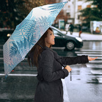 Aotearoa Maori Koru Curves Umbrella Aqua Paua Shell LT7 - Polynesian Pride