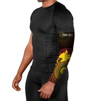 Papua New Guinea Independence Personalized Arm Sleeves Tapa Circle LT7 - Polynesian Pride