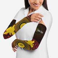 Papua New Guinea Independence Personalized Arm Sleeves Tapa Circle LT7 - Polynesian Pride
