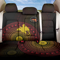 Papua New Guinea Independence Back Car Seat Cover Tapa Circle LT7 One Size Black - Polynesian Pride