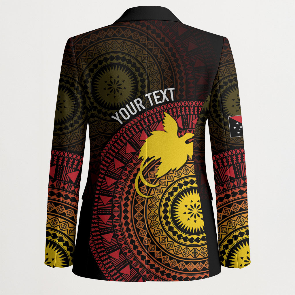 Papua New Guinea Independence Personalized Blazer Tapa Circle LT7 - Polynesian Pride