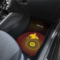 Papua New Guinea Independence Personalized Car Mats Tapa Circle LT7 - Polynesian Pride