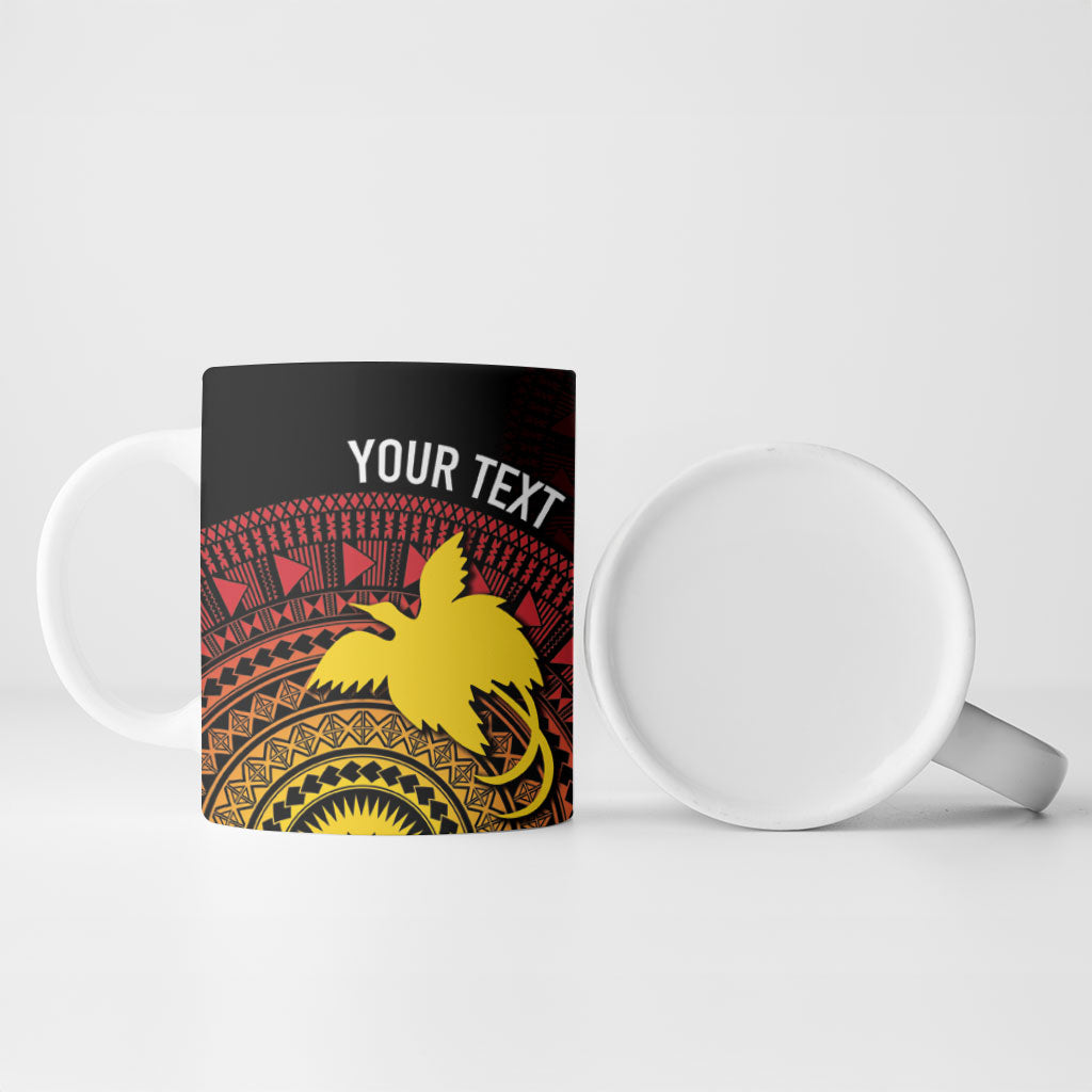 Papua New Guinea Independence Personalized Ceramic Mug Tapa Circle LT7 - Polynesian Pride