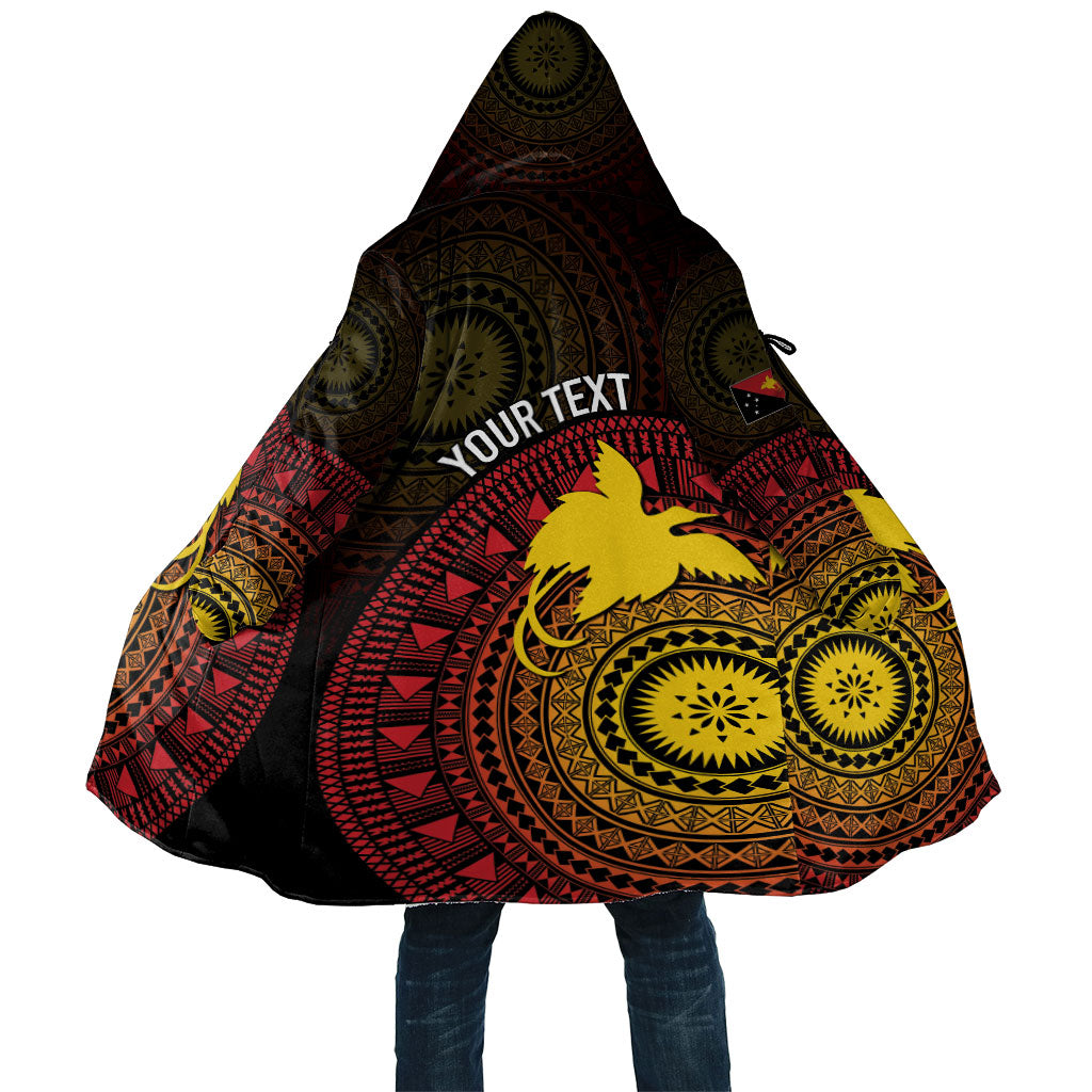 Papua New Guinea Independence Personalized Cloak Tapa Circle LT7 Unisex Black - Polynesian Pride