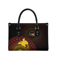 Papua New Guinea Independence Leather Bag Tapa Circle LT7 - Polynesian Pride
