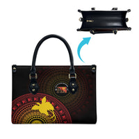 Papua New Guinea Independence Leather Bag Tapa Circle LT7 - Polynesian Pride