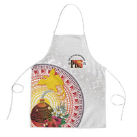 Hapi De Bilong Indipendens Papua New Guinea Apron PNG Lime Pot LT7 White - Polynesian Pride