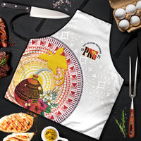 Hapi De Bilong Indipendens Papua New Guinea Apron PNG Lime Pot LT7 White - Polynesian Pride