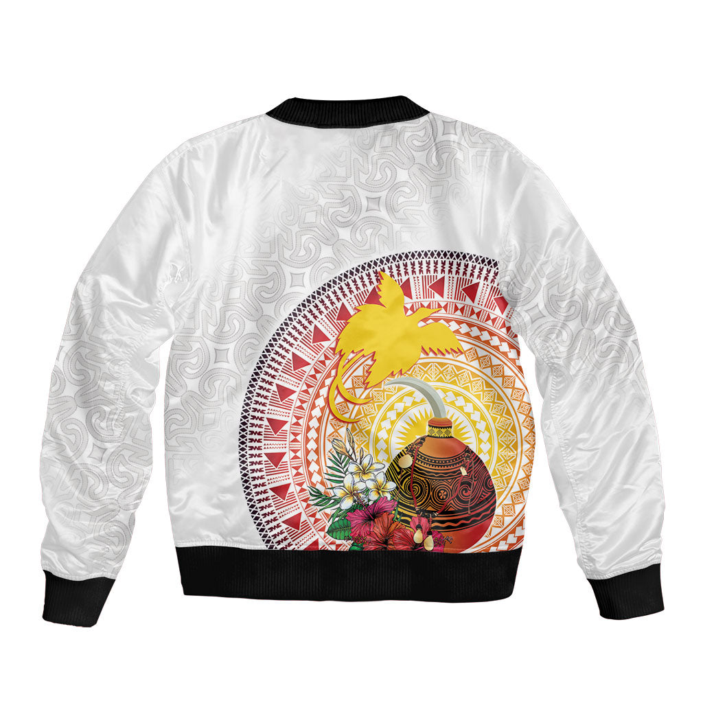 Hapi De Bilong Indipendens Papua New Guinea Bomber Jacket PNG Lime Pot LT7 - Polynesian Pride