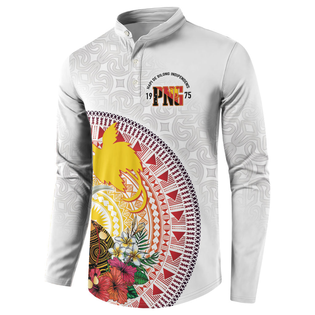 Hapi De Bilong Indipendens Papua New Guinea Button Sweatshirt PNG Lime Pot LT7 - Polynesian Pride