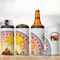 Hapi De Bilong Indipendens Papua New Guinea 4 in 1 Can Cooler Tumbler PNG Lime Pot LT7 - Polynesian Pride