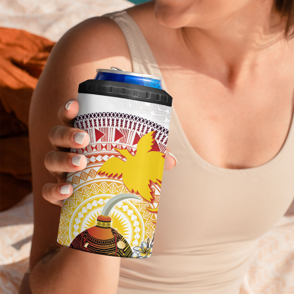 Hapi De Bilong Indipendens Papua New Guinea 4 in 1 Can Cooler Tumbler PNG Lime Pot LT7 - Polynesian Pride