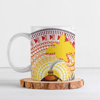 Hapi De Bilong Indipendens Papua New Guinea Ceramic Mug PNG Lime Pot LT7 White - Polynesian Pride
