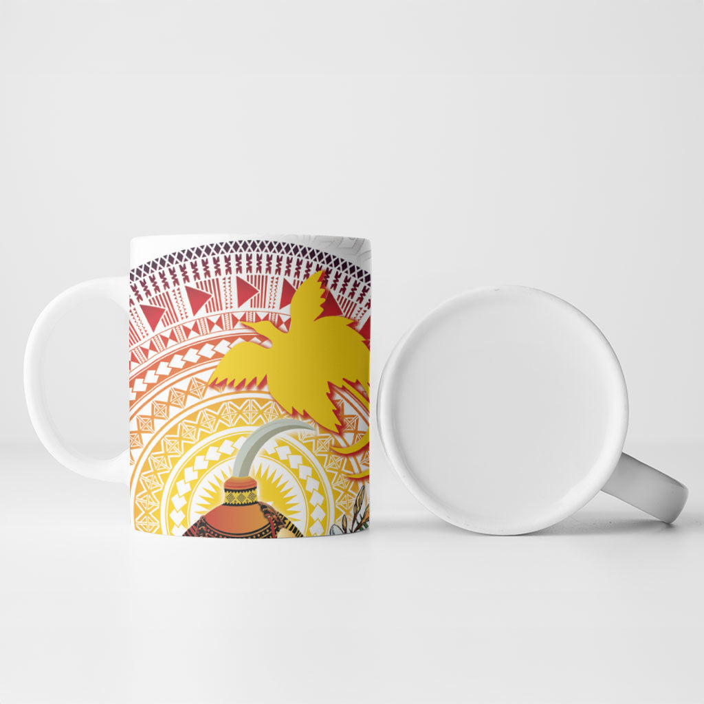 Hapi De Bilong Indipendens Papua New Guinea Ceramic Mug PNG Lime Pot LT7 - Polynesian Pride
