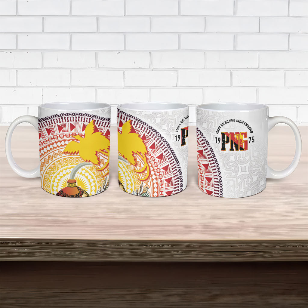 Hapi De Bilong Indipendens Papua New Guinea Ceramic Mug PNG Lime Pot LT7 - Polynesian Pride