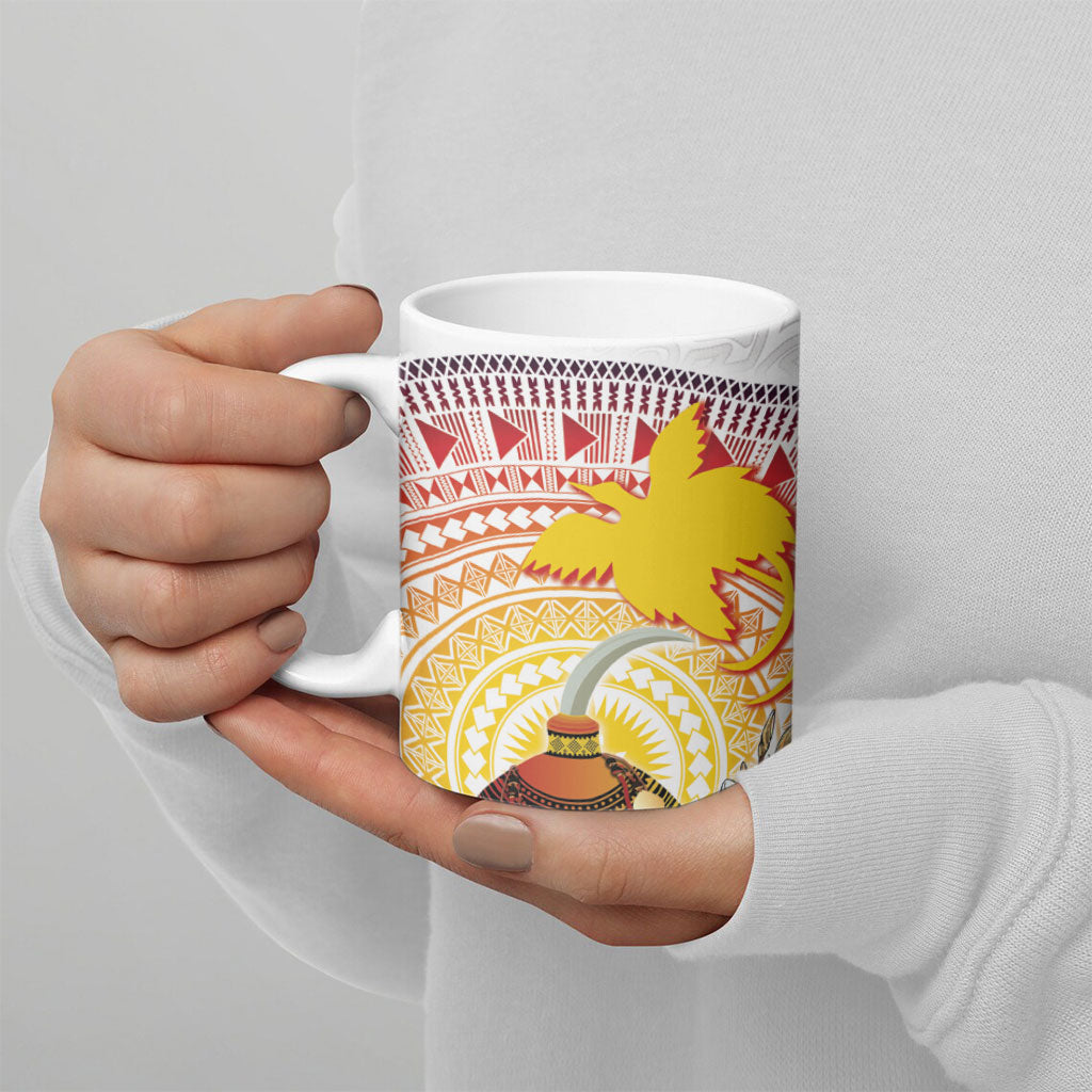 Hapi De Bilong Indipendens Papua New Guinea Ceramic Mug PNG Lime Pot LT7 - Polynesian Pride