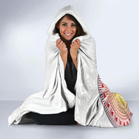 Hapi De Bilong Indipendens Papua New Guinea Hooded Blanket PNG Lime Pot LT7 - Polynesian Pride