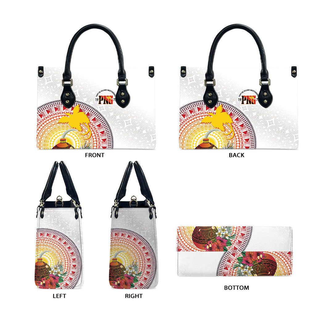 Hapi De Bilong Indipendens Papua New Guinea Leather Bag PNG Lime Pot LT7 - Polynesian Pride