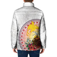 Hapi De Bilong Indipendens Papua New Guinea Padded Jacket PNG Lime Pot LT7 - Polynesian Pride