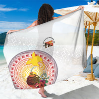Hapi De Bilong Indipendens Papua New Guinea Sarong PNG Lime Pot LT7 One Size 44 x 66 inches White - Polynesian Pride