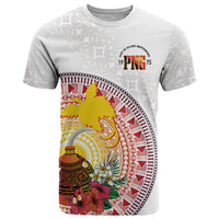 Hapi De Bilong Indipendens Papua New Guinea T Shirt PNG Lime Pot LT7 White - Polynesian Pride
