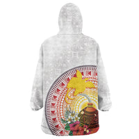 Hapi De Bilong Indipendens Papua New Guinea Wearable Blanket Hoodie PNG Lime Pot LT7 - Polynesian Pride