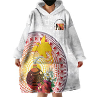 Hapi De Bilong Indipendens Papua New Guinea Wearable Blanket Hoodie PNG Lime Pot LT7 - Polynesian Pride