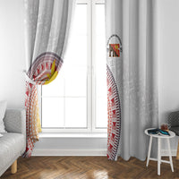 Hapi De Bilong Indipendens Papua New Guinea Window Curtain PNG Lime Pot LT7 - Polynesian Pride