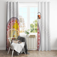 Hapi De Bilong Indipendens Papua New Guinea Window Curtain PNG Lime Pot LT7 - Polynesian Pride