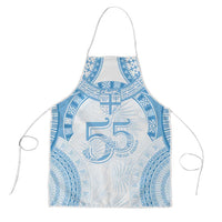 Bula Fiji Day 55th Anniversary Masi Tapa Apron Emerald Jubilee - Turquoise LT7 Turquoise - Polynesian Pride