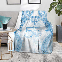 Bula Fiji Day 55th Anniversary Masi Tapa Blanket Emerald Jubilee - Turquoise LT7 - Polynesian Pride