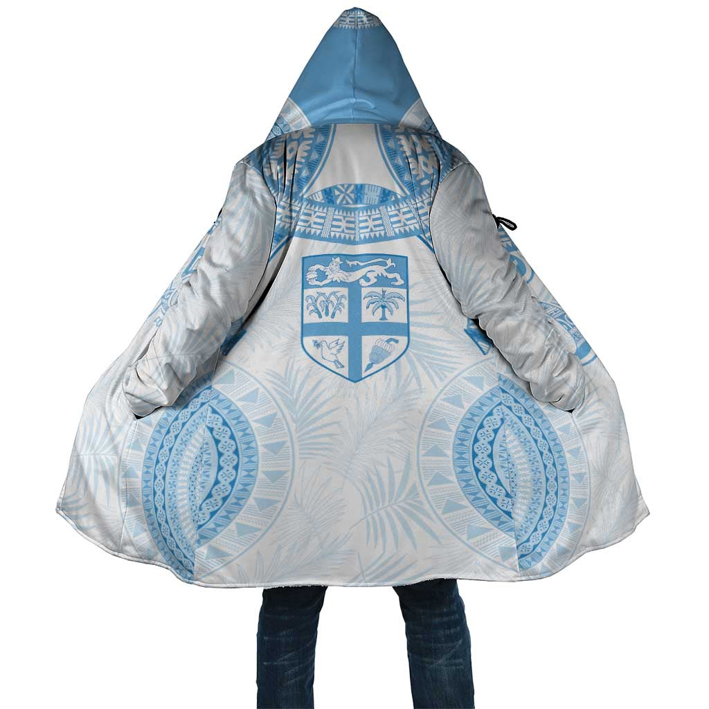 Bula Fiji Day 55th Anniversary Masi Tapa Cloak Emerald Jubilee - Turquoise LT7 Unisex Turquoise - Polynesian Pride