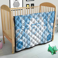 Bula Fiji Day 55th Anniversary Masi Tapa Quilt Emerald Jubilee - Turquoise LT7 - Polynesian Pride
