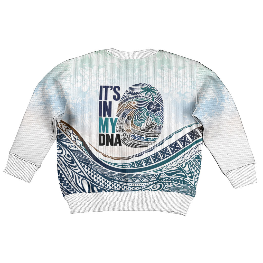 Pasifika It's In My DNA Kid Ugly Christmas Sweater Islands Pride LT7 - Polynesian Pride