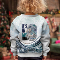 Pasifika It's In My DNA Kid Ugly Christmas Sweater Islands Pride LT7 - Polynesian Pride