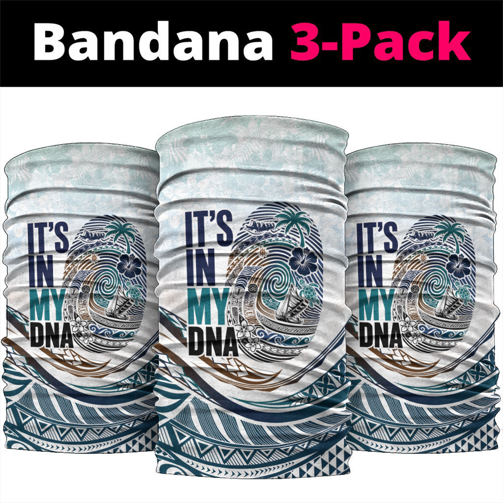Pasifika It's In My DNA Neck Gaiter Islands Pride LT7 package One Size: 25*50cm White - Polynesian Pride