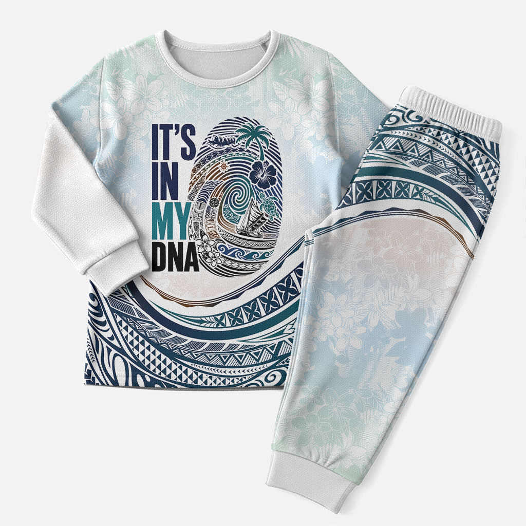 Pasifika It's In My DNA Christmas Pajama Set Islands Pride LT7 Men White - Polynesian Pride
