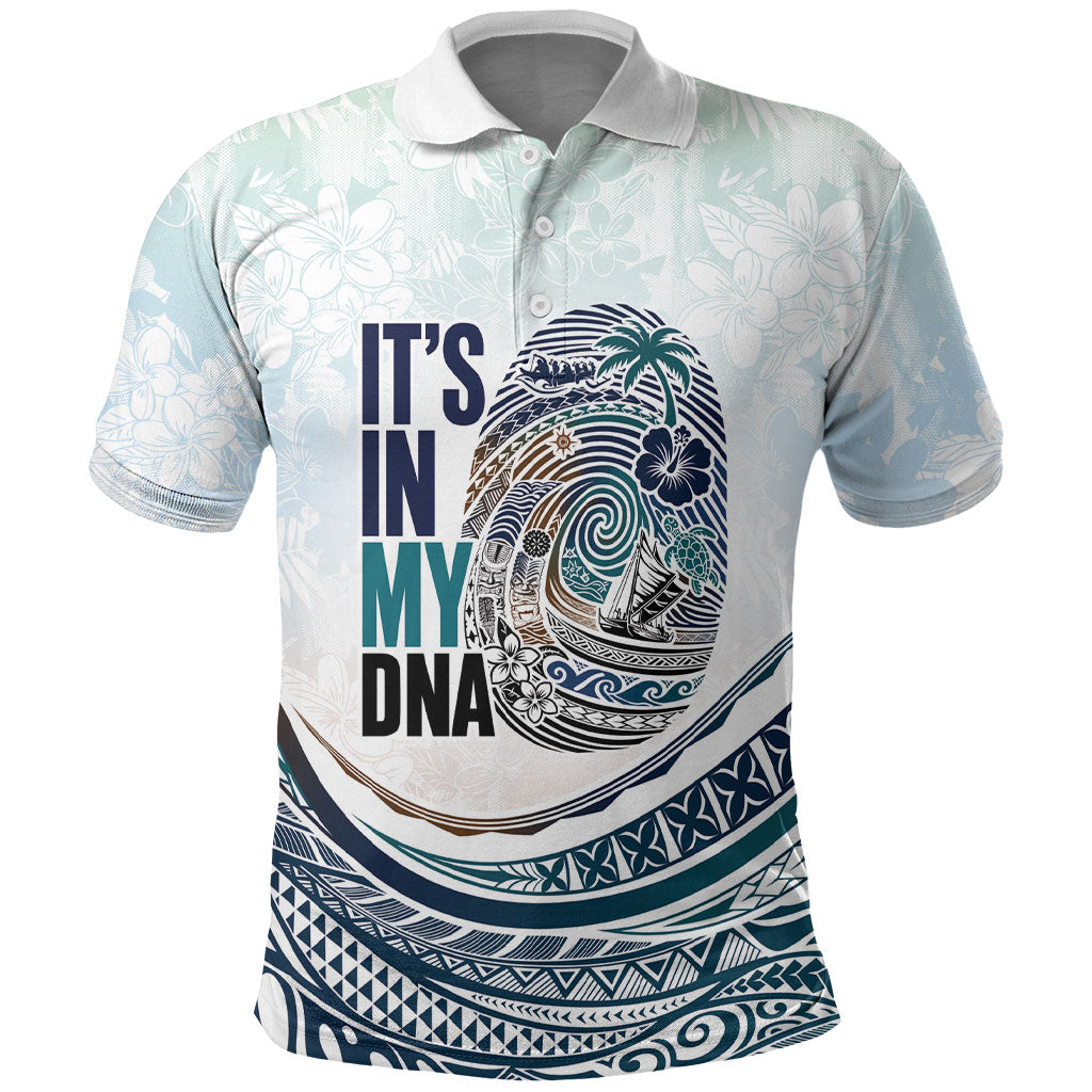 Pasifika It's In My DNA Polo Shirt Islands Pride LT7 White - Polynesian Pride