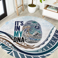 Pasifika It's In My DNA Round Carpet Islands Pride LT7 White - Polynesian Pride