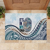 Pasifika It's In My DNA Rubber Doormat Islands Pride LT7 White - Polynesian Pride